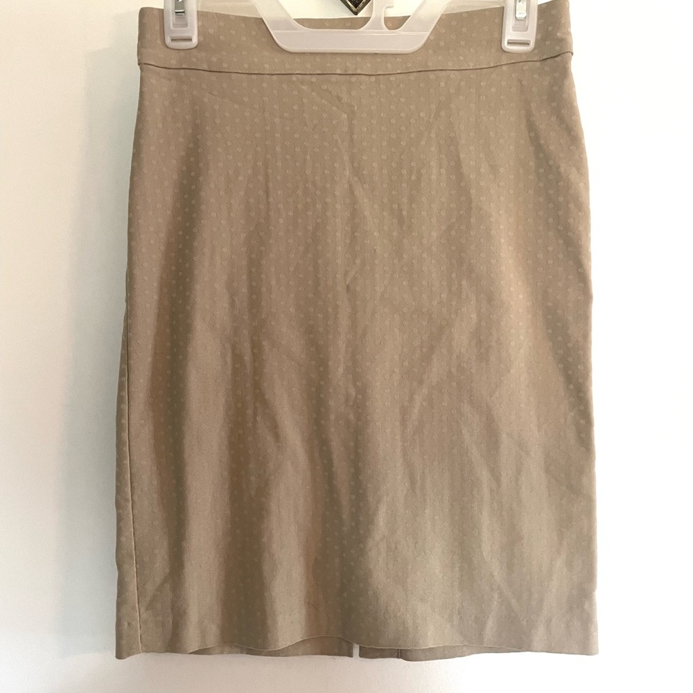 New York & Company Beige Pencil Skirt